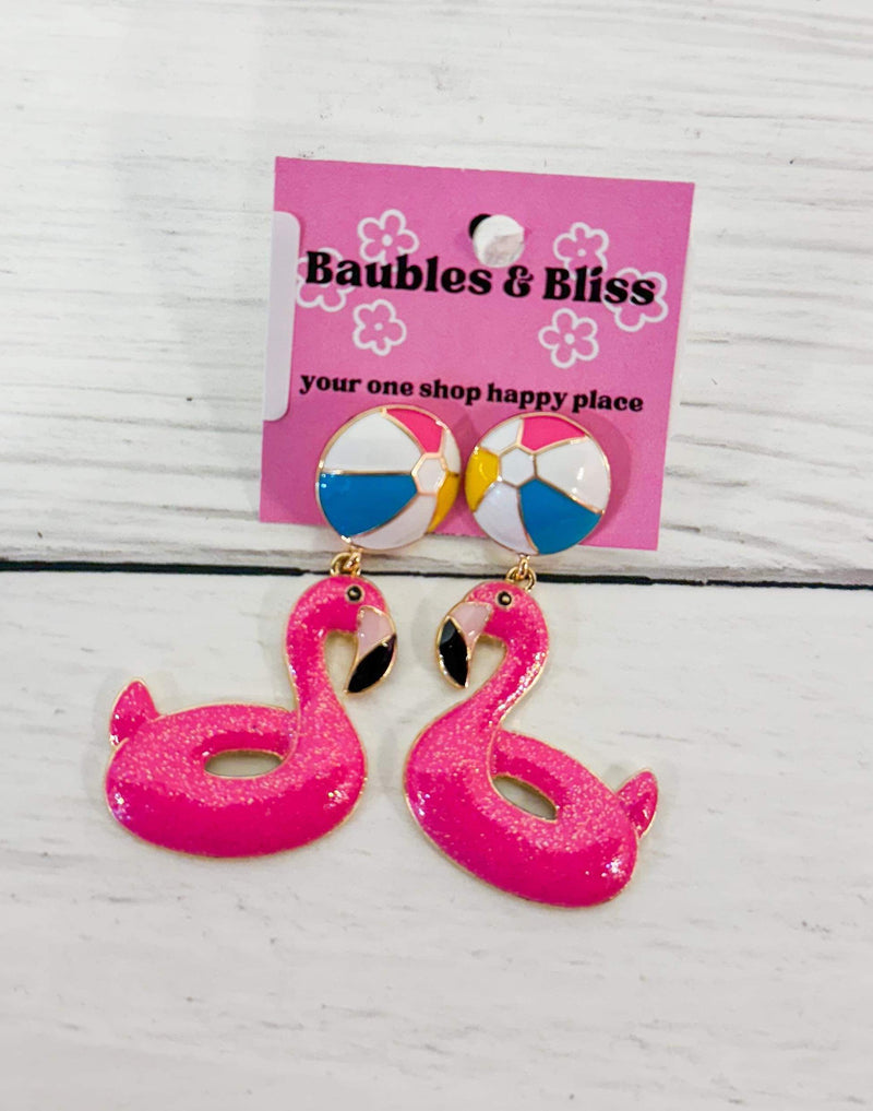 Float On Flamingo Earrings