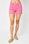 Maggie - Magenta Embroidery Judy Blue Shorts