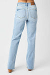 Kelly - High Waist V Front Waistband Straight Fit Judy Blue Jeans