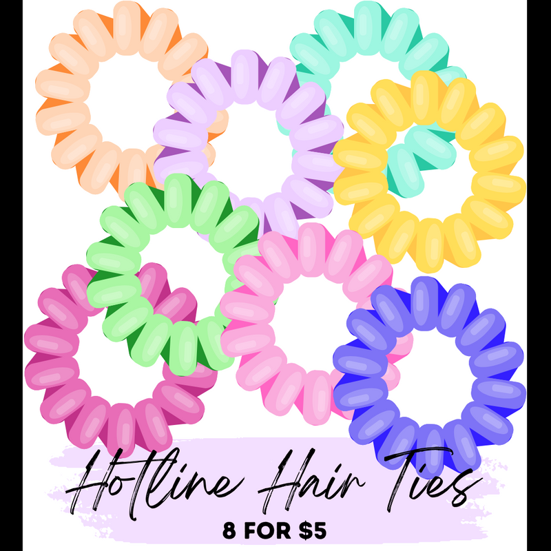 Hotline Hair Ties 8 Singles for $5