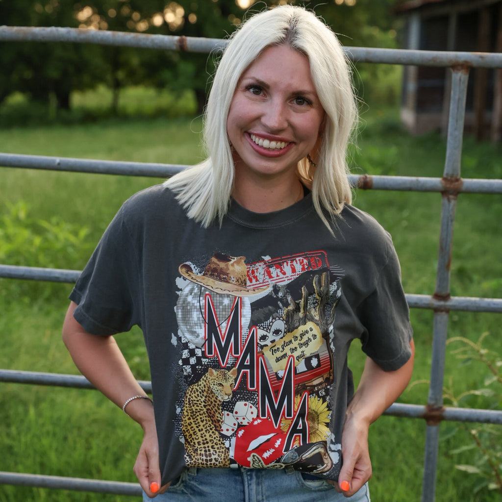 Wanted Mama Collage Graphic Tee
