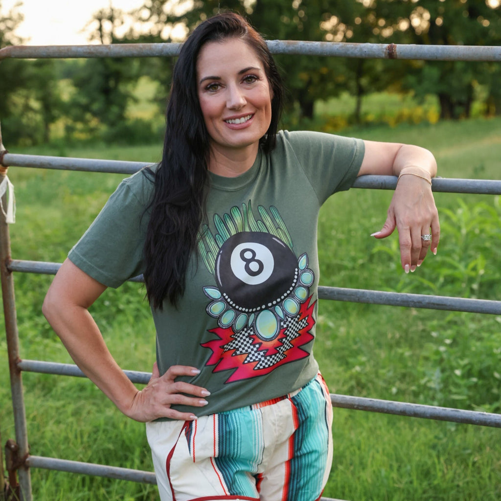 8 Ball Cactus Graphic Tee