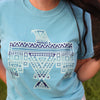 Blue Aztec Thunderbird Graphic Tee