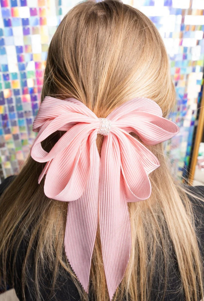 Just So Sweet Pearl Hair Bow Barrette