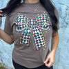 Christmas Lights Bow  Graphic Tee