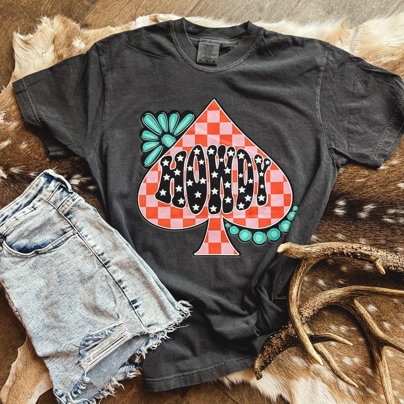 Howdy Checker Spade Graphic Tee