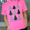 Black And Checkered Trees Graphic Tee