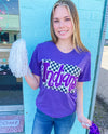 Checkered Indians Glitter Tee