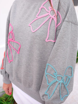 Belle Braided Bow Pullover - JESS LEA