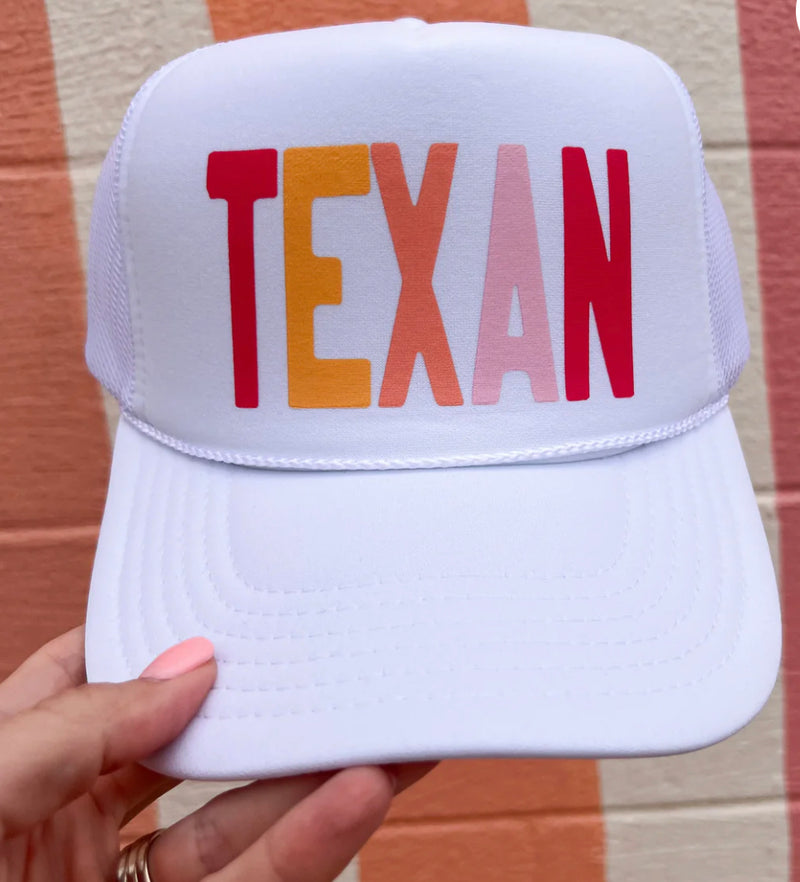 TEXAN White Trucker Hat