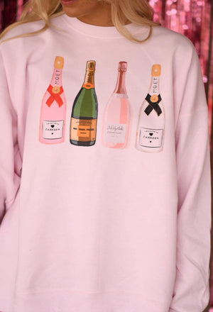 Sweetheart Champagne Pale Pink Sweatshirt