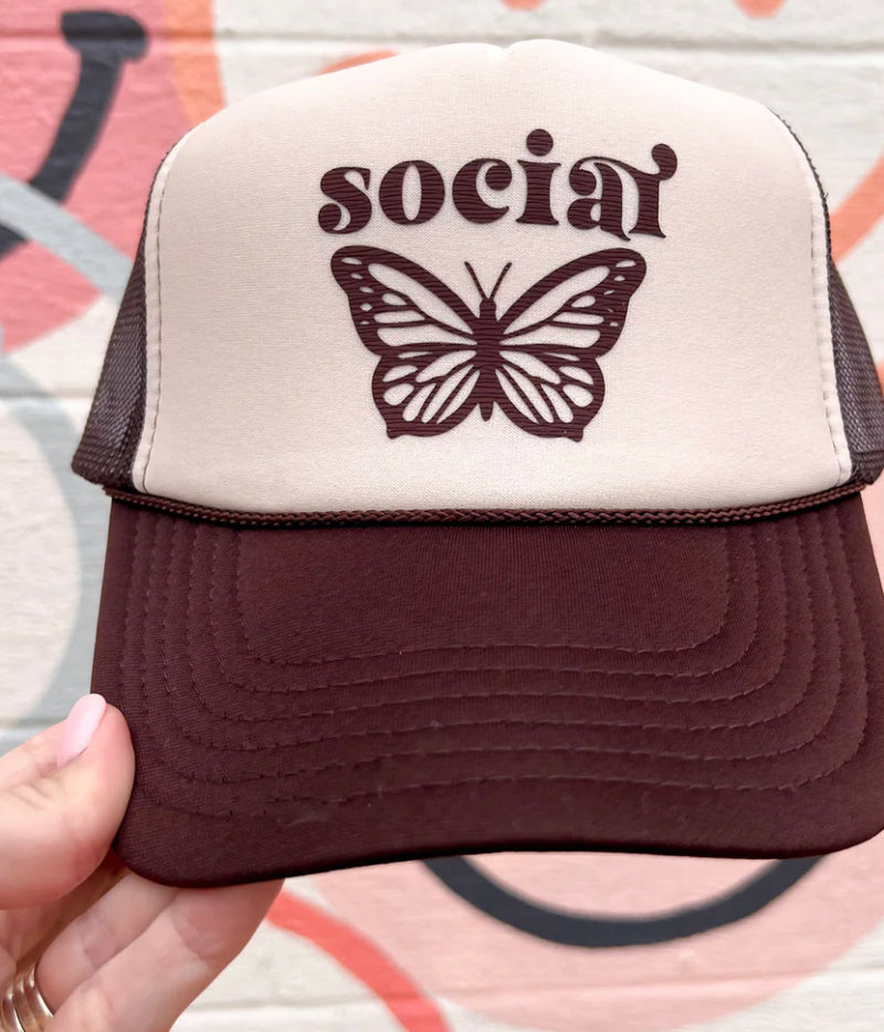 Social Butterfly Trucker Hat