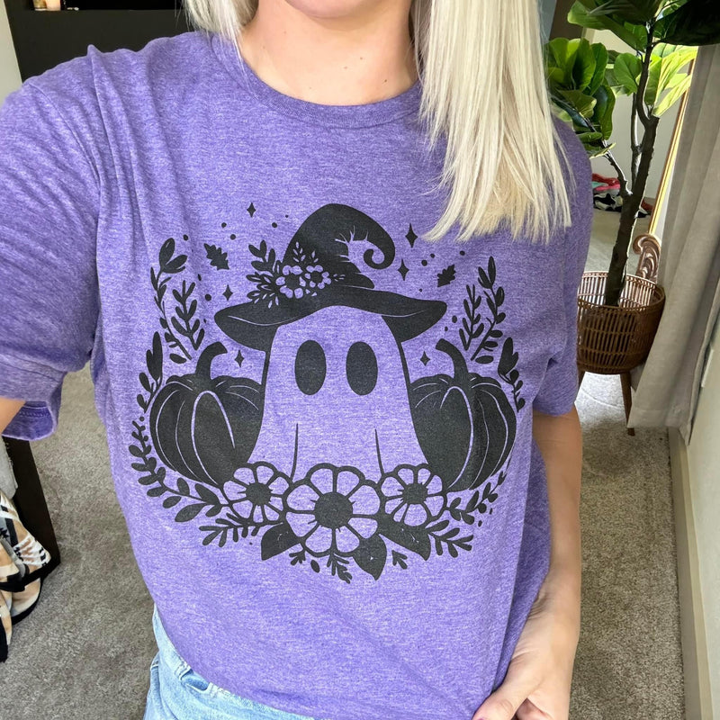 Witchy Ghost Purple Tee