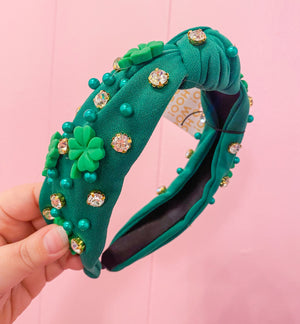 Pick Me 4 Leaf Clover Embellished Headband