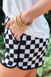 PREORDER - Checkerboard (Black/White) - Jess Lea Everyday Shorts