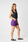 Violet - Purple Tummy Control Judy Blue Shorts