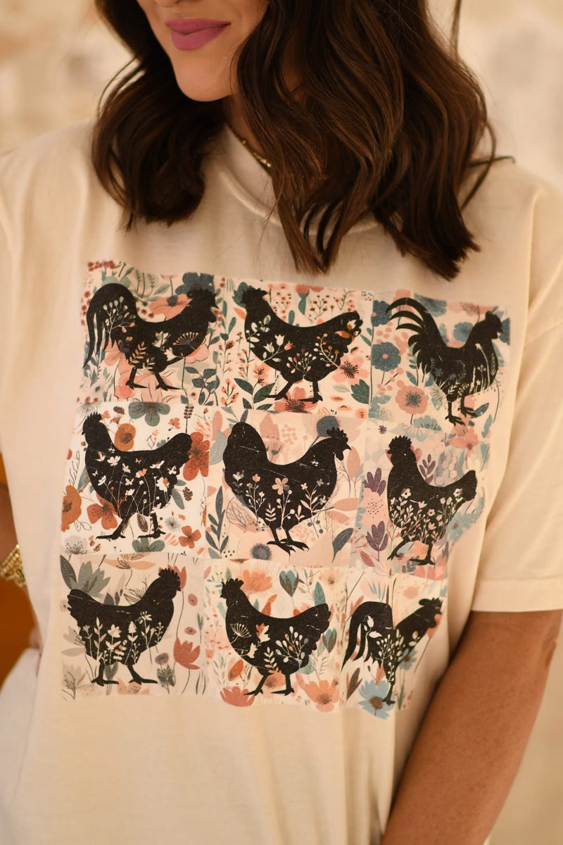 PREORDER Charming Chickens Comfort Colors Tee