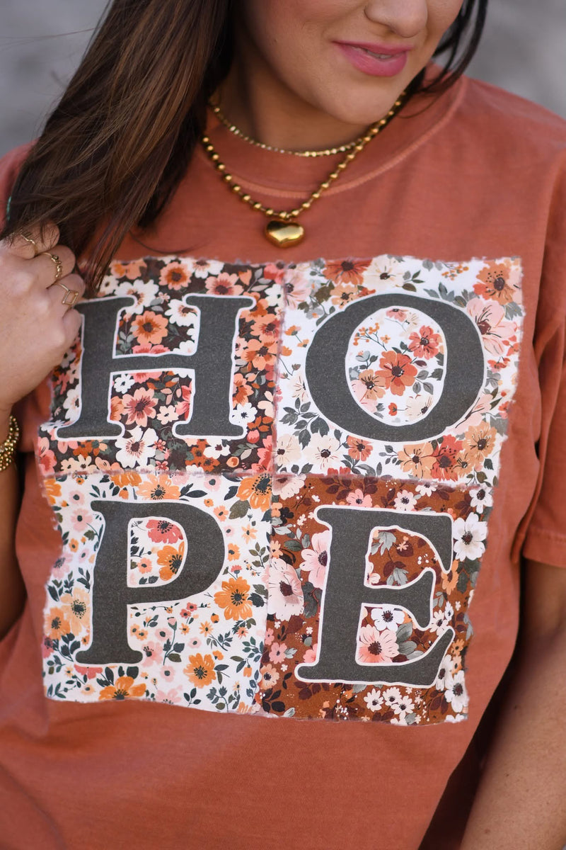 PREORDER Floral Hope Comfort Colors Tee