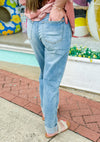 Abbie - HW Patch Pocket & Distressed Boyfriend Judy Blue Jeans