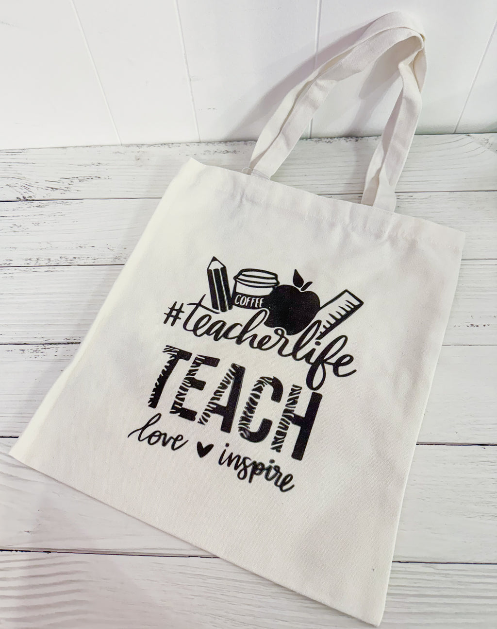 Teacher Style Cotton Tote Bag