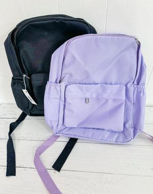 Simple Style Nylon Backpack