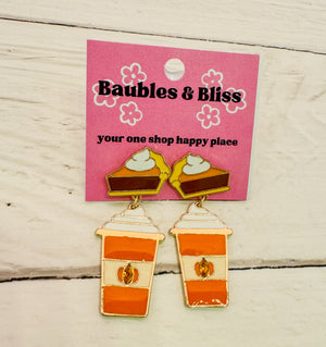 Pumpkin Spice Please Earrings