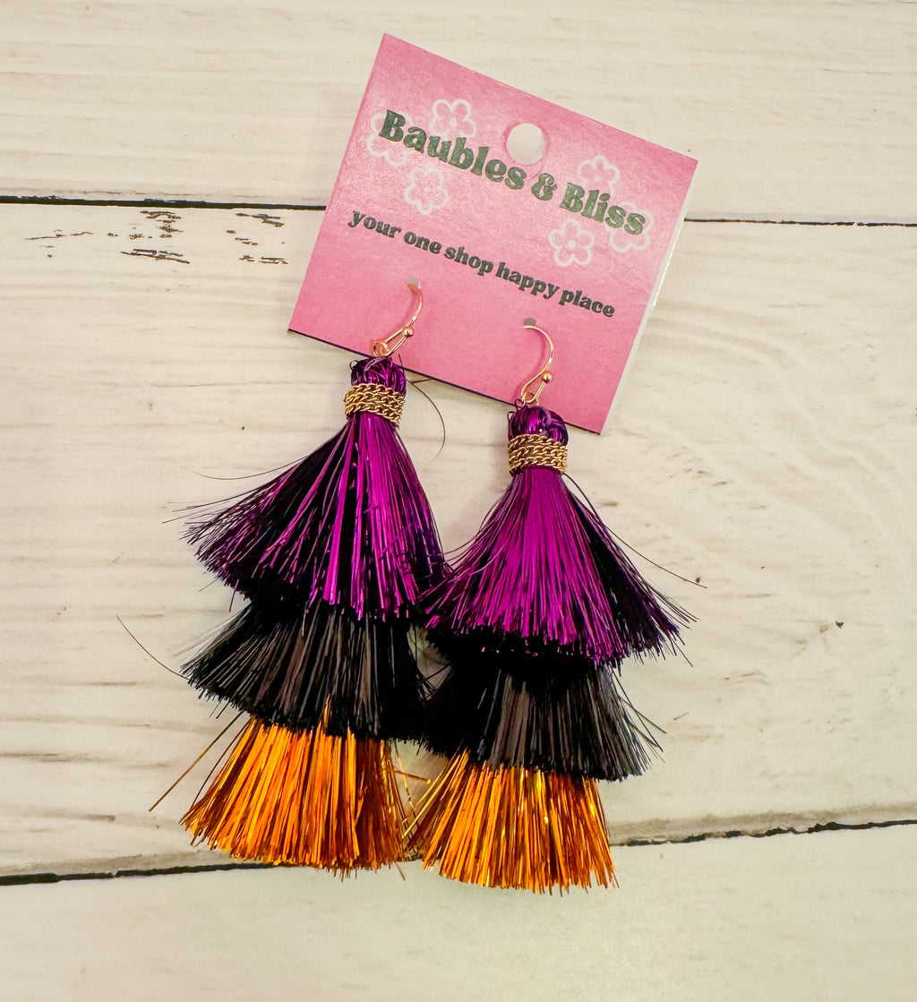 Hocus Pocus Tassel Earrings