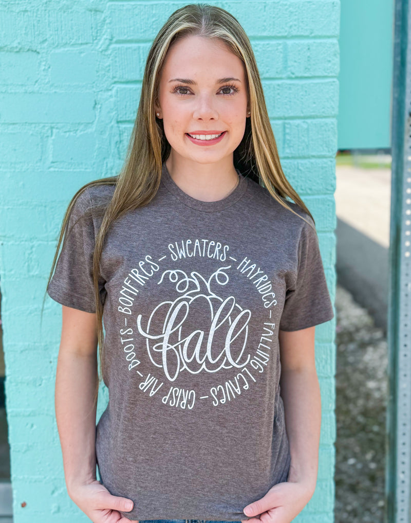 Fall Favorites Mocha Tee