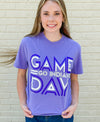 Striped Game Day Go Indians Tee