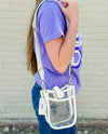 White Small Clear Crossbody Bag