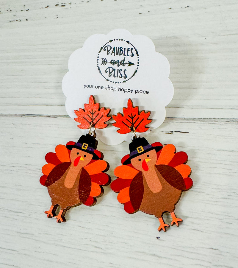 Turkey Time Earrings