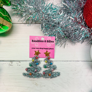 O Tinsel Tree Earrings