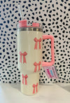 All About The Bow 40oz Tumbler w/ Handle