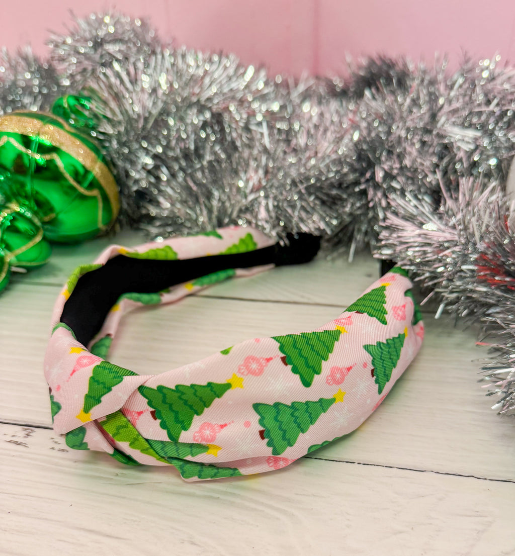 Pinkmas Christmas Tree Headband