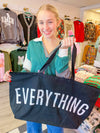 Everything - Simple Black Oversized Tote Bag