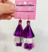 We've Got Spirit Tinsel Earrings