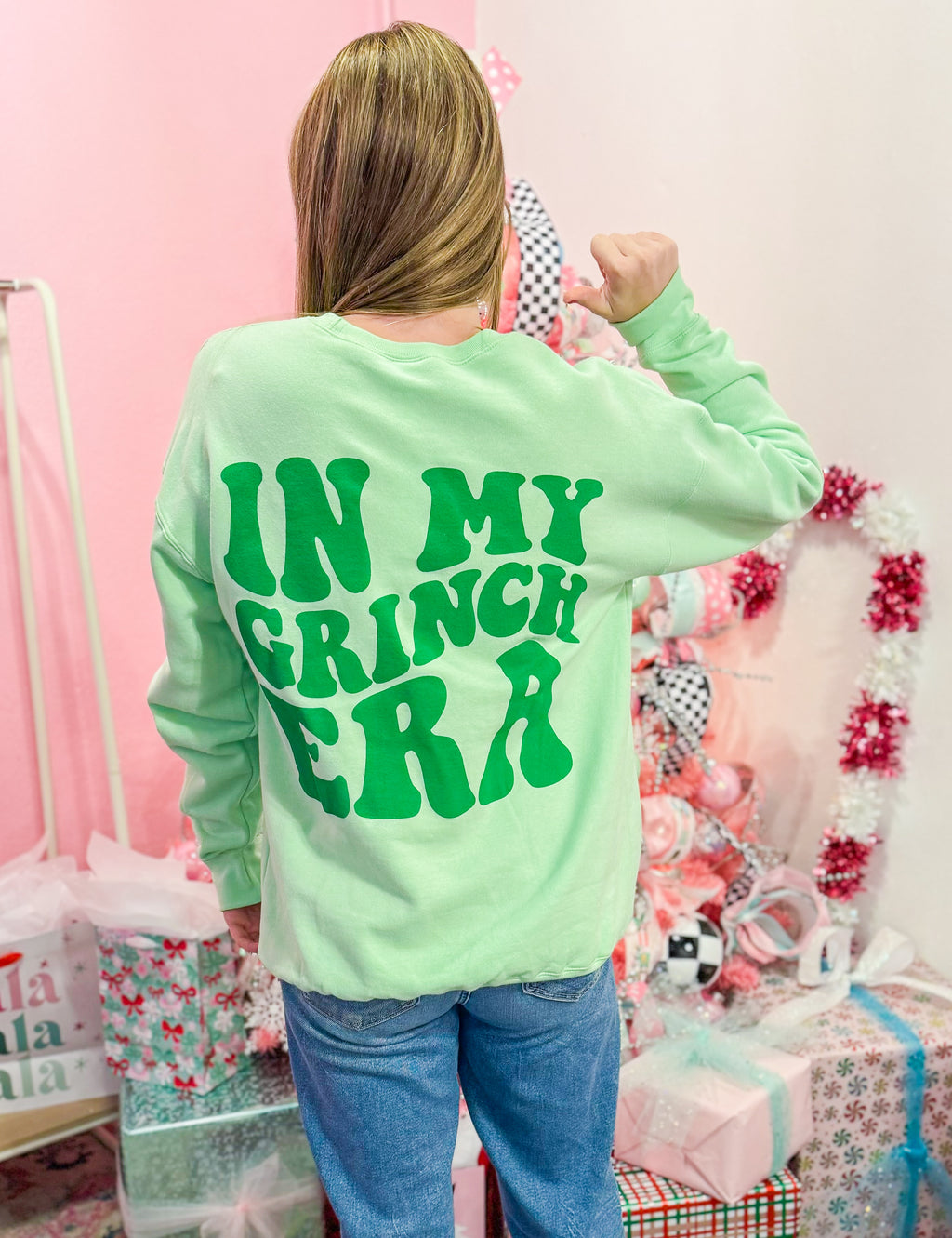 In My Grinch Era Puff Ink Sweatshirt