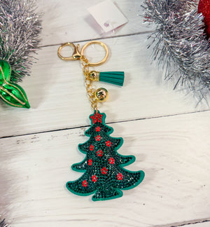 Christmas Puffy Bling Keychain