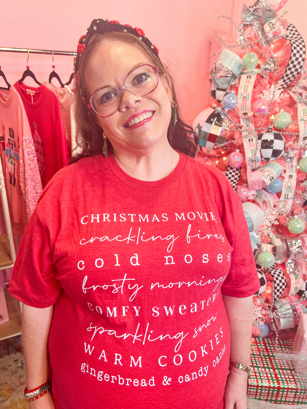 All Things Christmas Red Tee