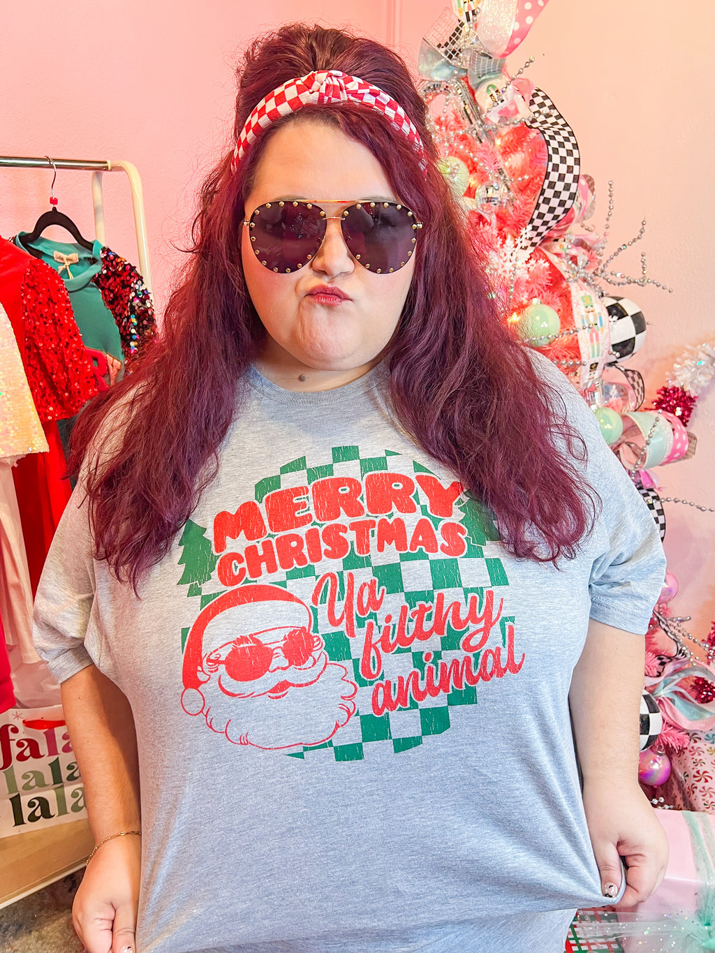 Merry Christmas Ya Filthy Animal Tee