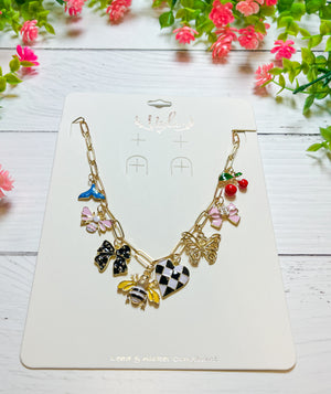 Fun & Fresh Eclectic Charm Necklace