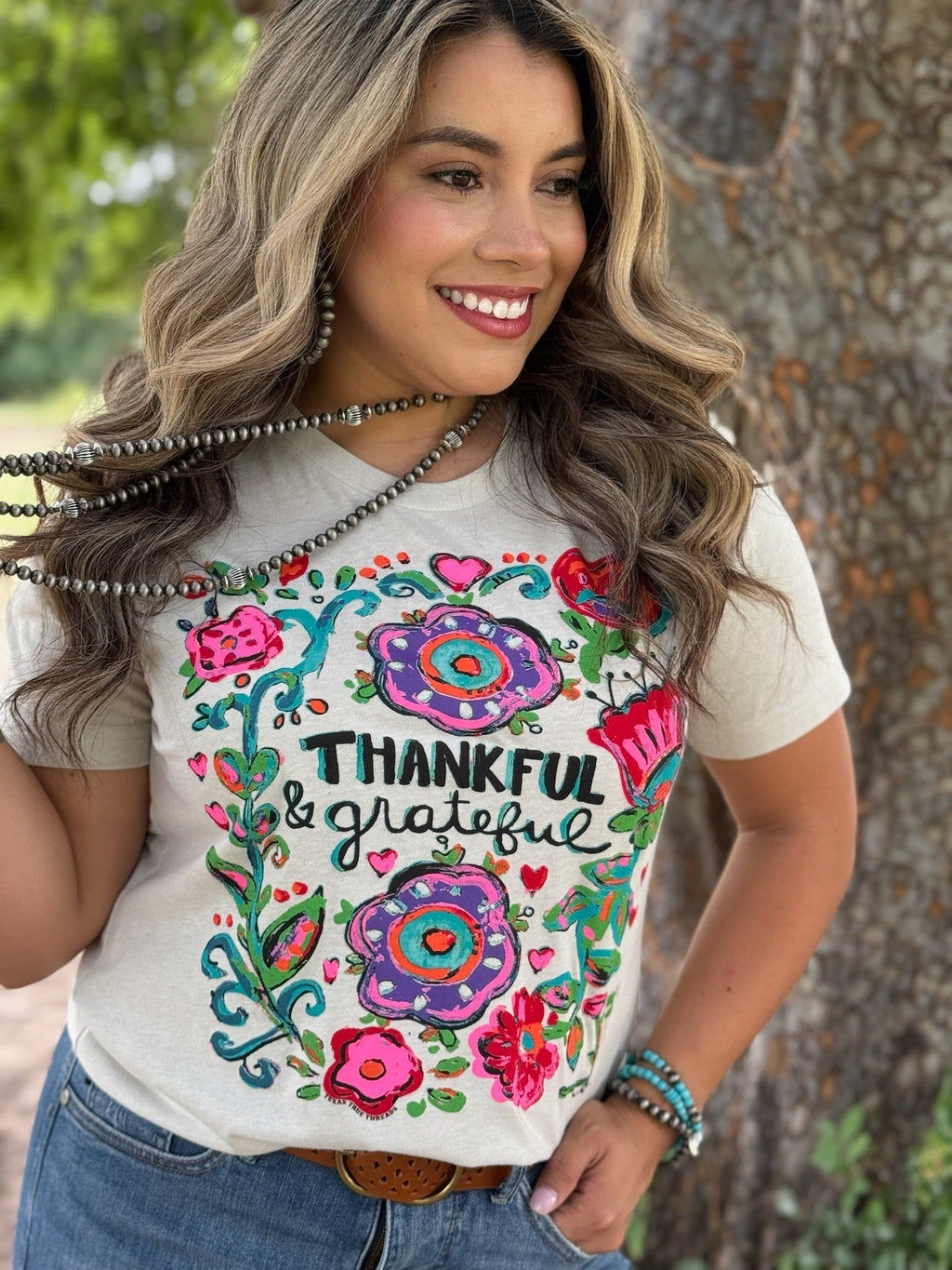 Callie Ann Stelter Thankful & Grateful Tee and Sweatshirt