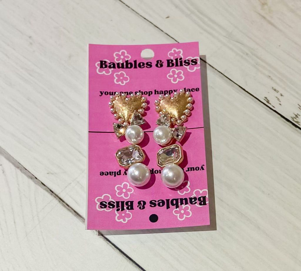 Girly Girl Stud Earrings Set of 3