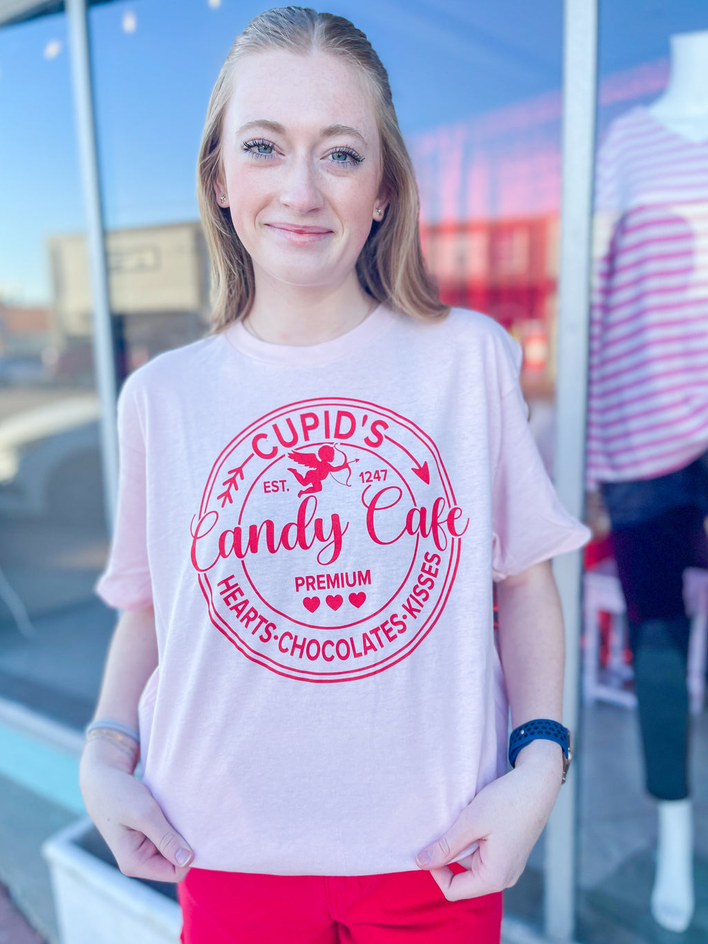 Cupid's Candy Cafe Baby Pink Tee