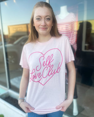 Self Love Club Pink Tee