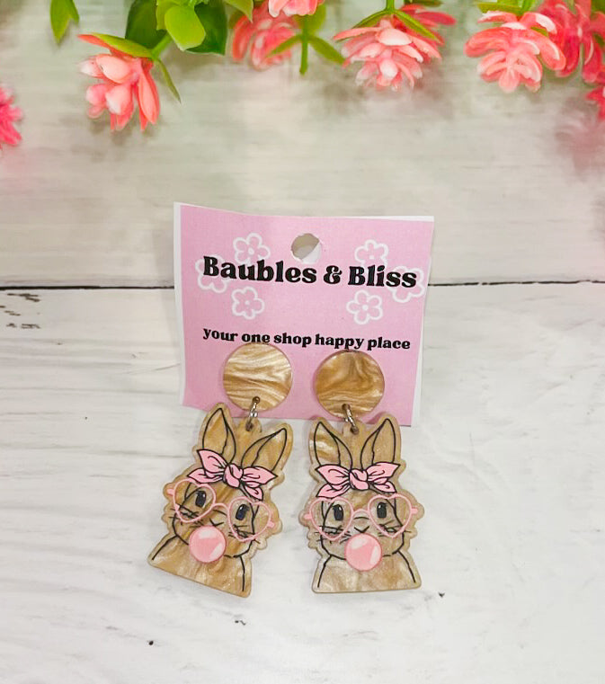 Bubblegum Bunny Earrings