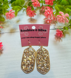 Glitter All Night Drop Earrings