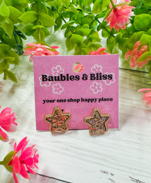 Starry Night Glitter Stud Earrings