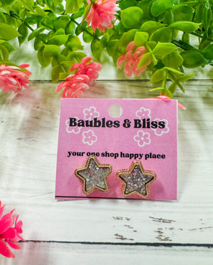 Starry Night Glitter Stud Earrings