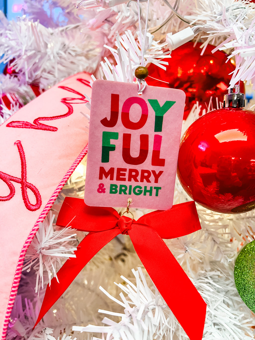 Joyful Bow Car Freshie